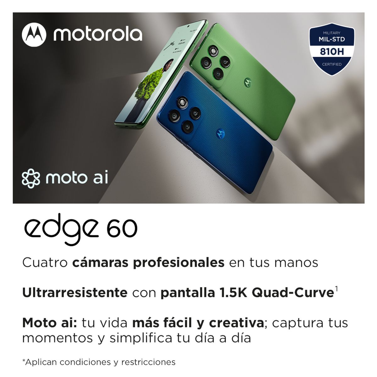 MOTOROLA - MOTO EDGE 60 AZUL 12+256GB