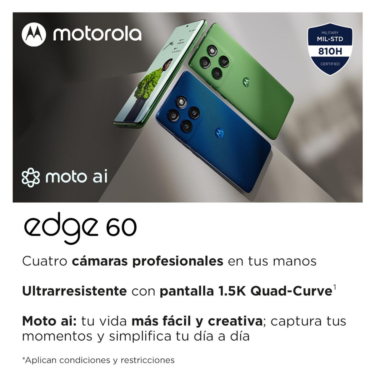 MOTOROLA - MOTO EDGE 60 VERDE 12+256