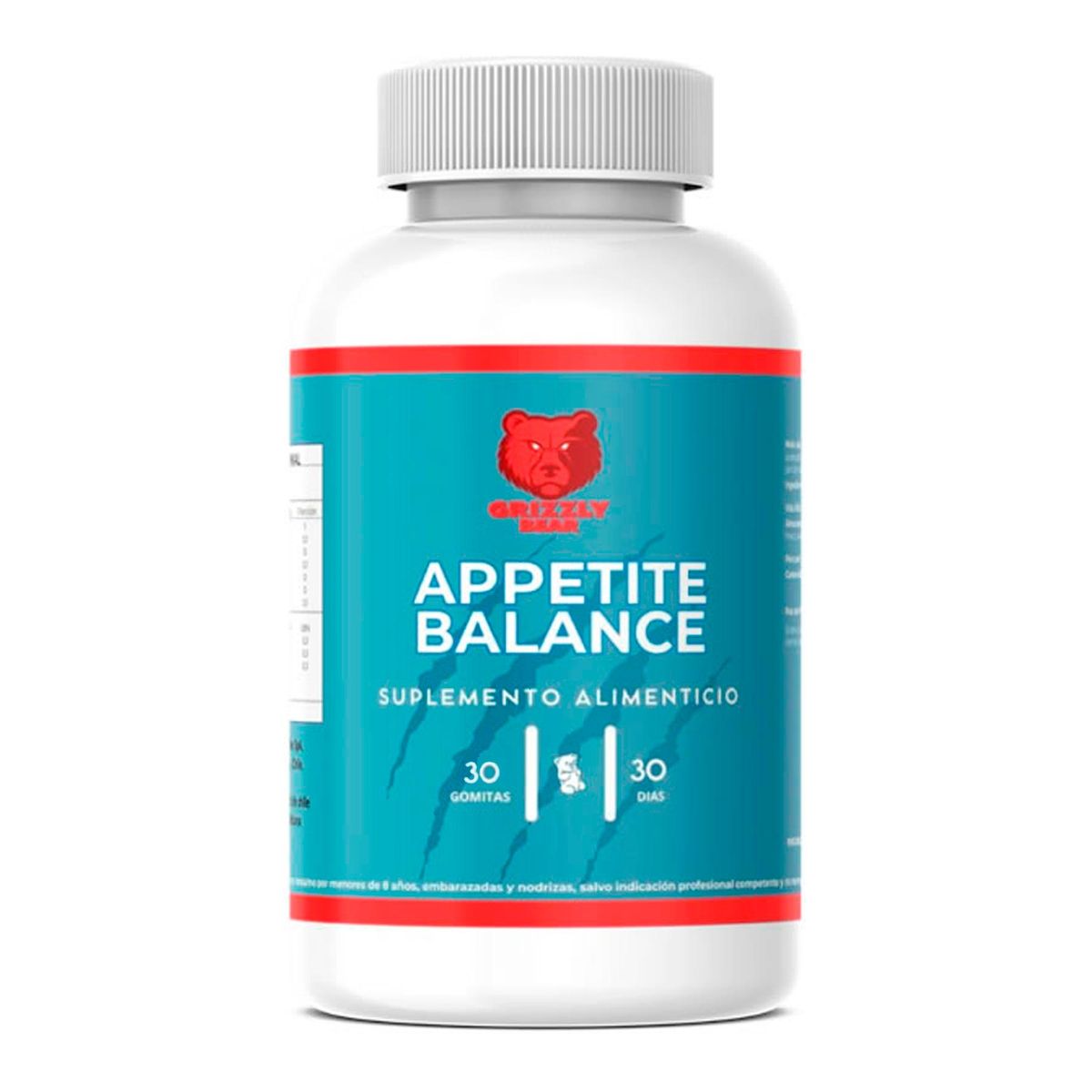 GRIZZLY - Appetite Balance Grizzly Bear 30 Gomitas.