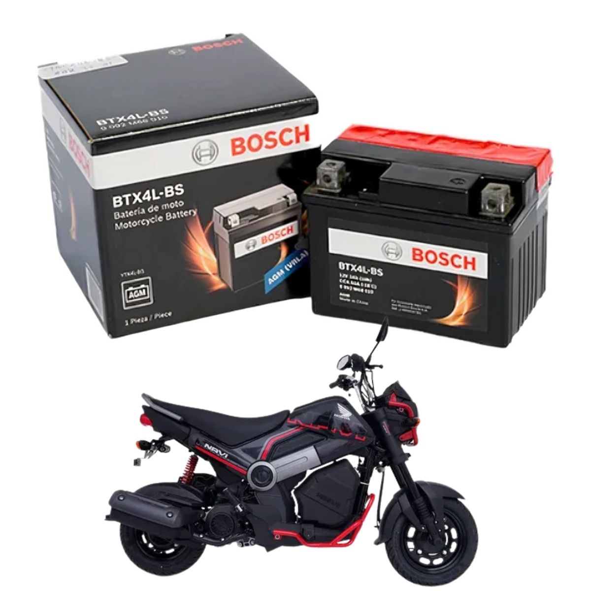 BOSCH - Bateria Moto Bosch Btx4l Honda Navi