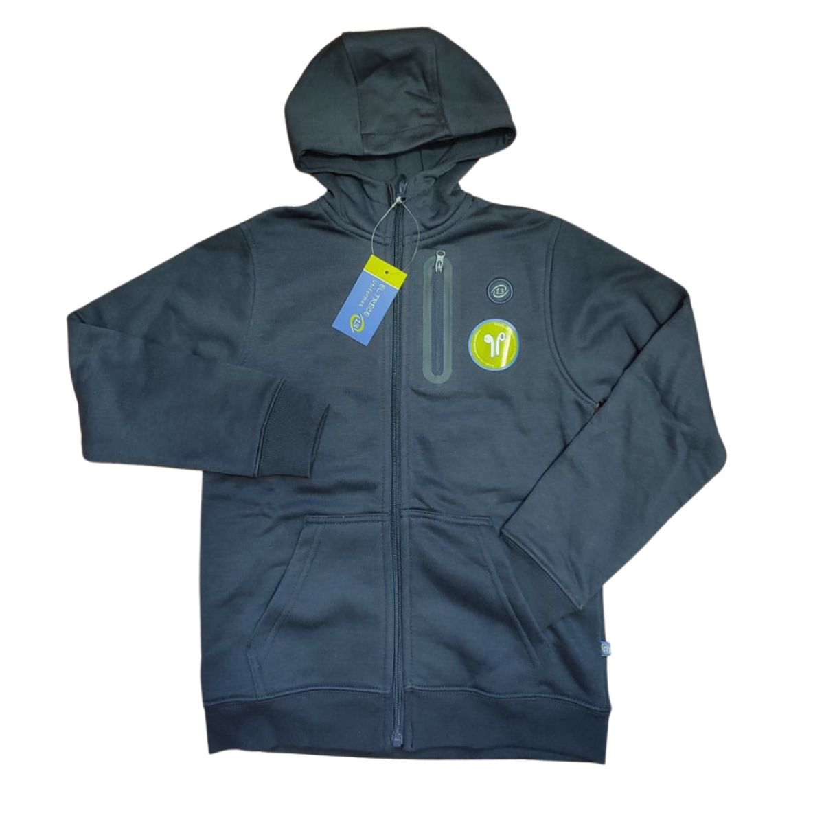 EL TRECE - Polerón Escolar Hombre Azul Marino - Tallas 6 a 3XL