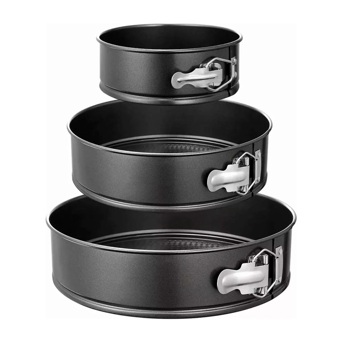 GENERICO - Juego De 3 Moldes Redondos Desmontables Para Tortas