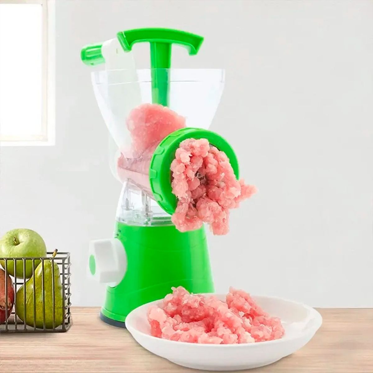 GENERICO - Molino Picadora De Carne Manual De Acero Inoxidable