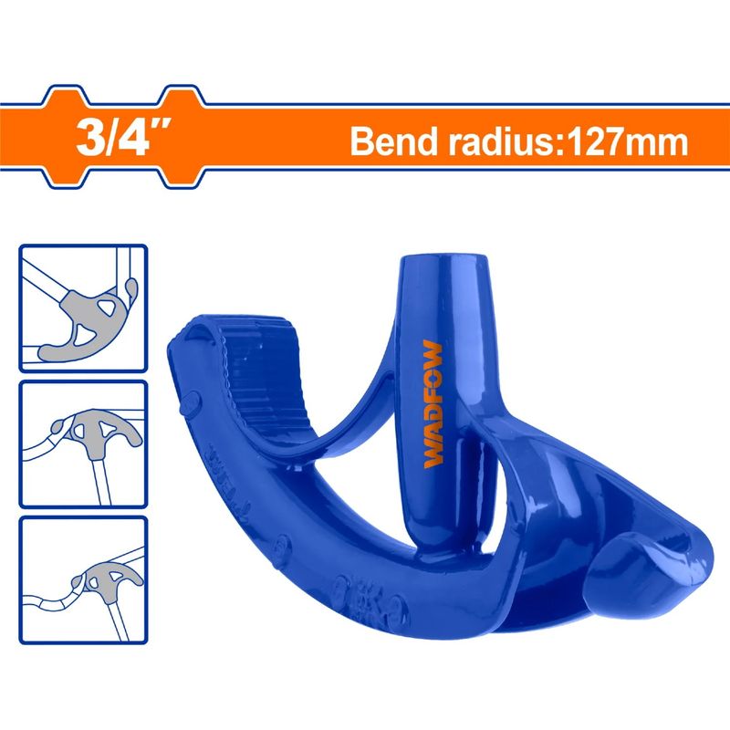 WADFOW - Doblador Curvador De Tubos 30-90 Grados 34 PuLG 19mm Wadfow