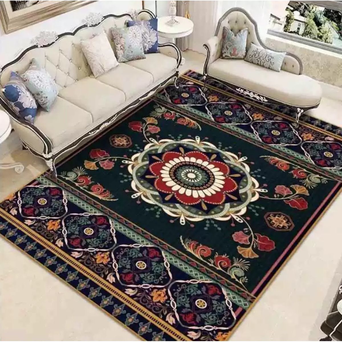 GENERICO - Alfombras Lisas Antideslizantes 150x200 Diseños 3d De Living