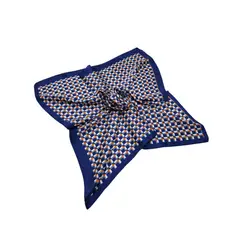ETERNIUM - Pañuelo Satinado Mujer Diseño Geométrico 60 x 60 cms