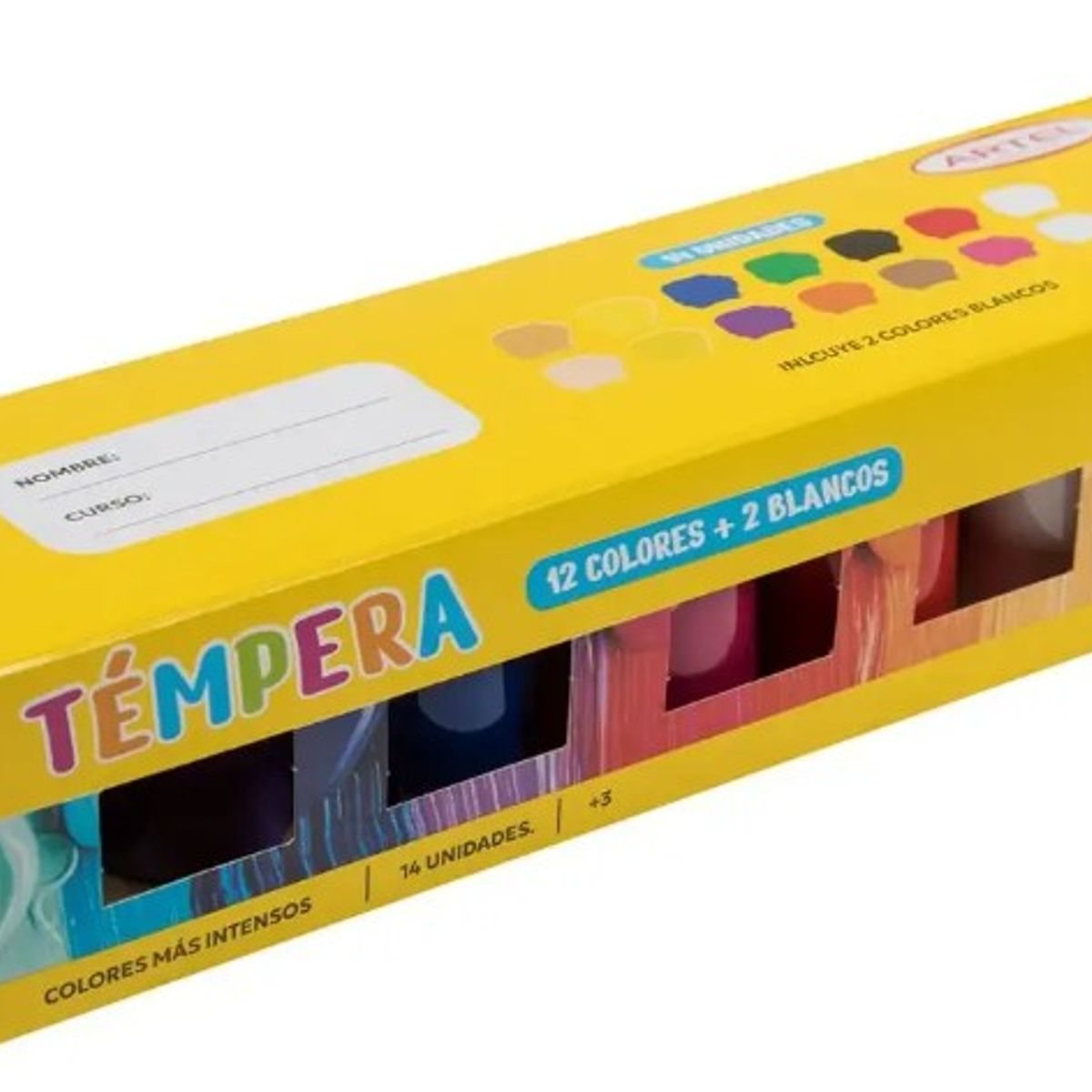 ARTEL - Caja de Tempera 12 Colores