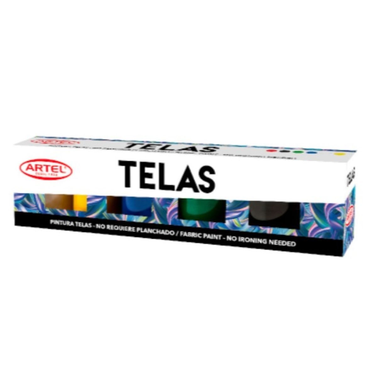 ARTEL - Caja de Pintura de Telas 6 Colores