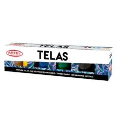 ARTEL - Caja de Pintura de Telas 6 Colores