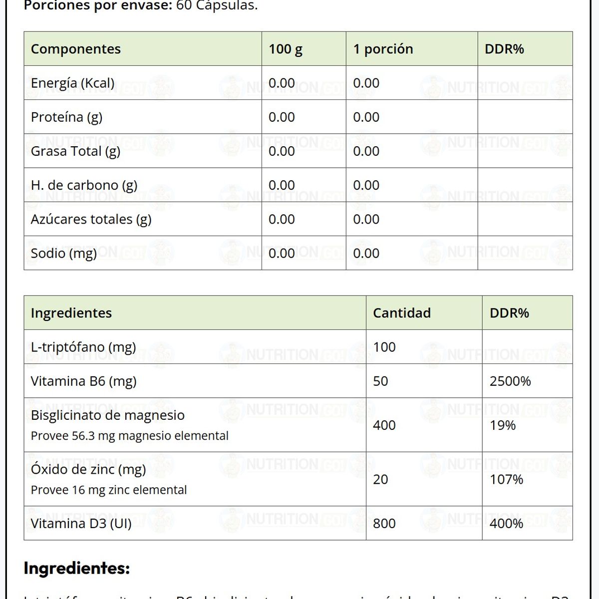 GRIZZLY - ZMA Plus 700MG Grizzly Bear 60 Capsulas.