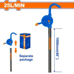 WADFOW - Bomba Trasvasadora Manual De Aceite 25 L/min Why2525