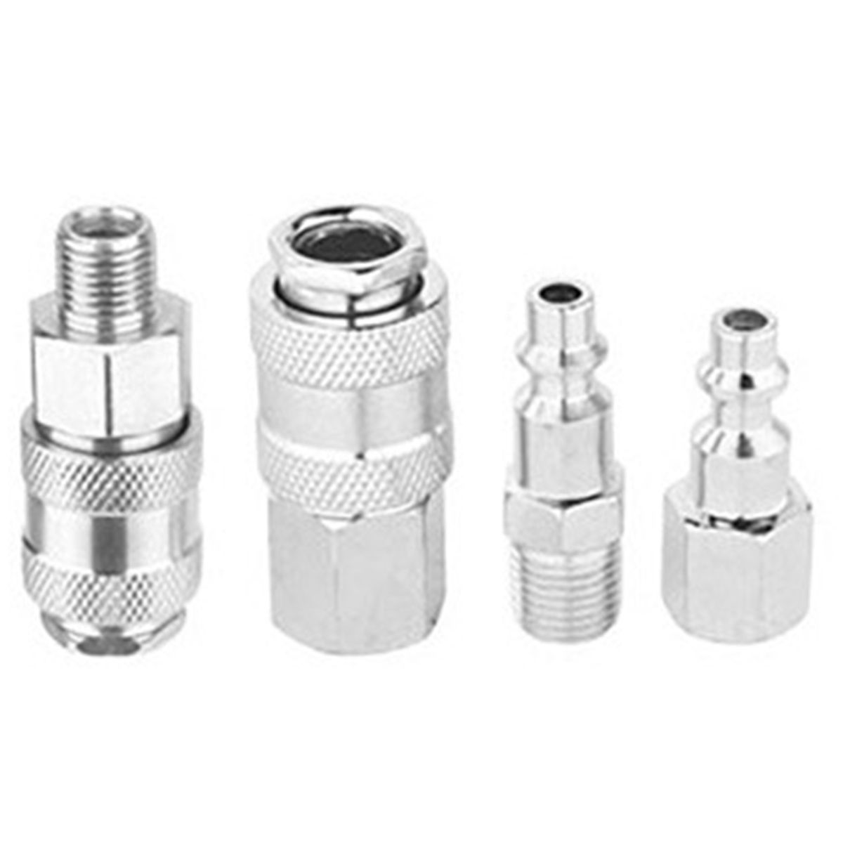 WADFOW - Set De 4 Acoples Neumatico Tipo Usa Macho /hembra 1/4 Wadfow