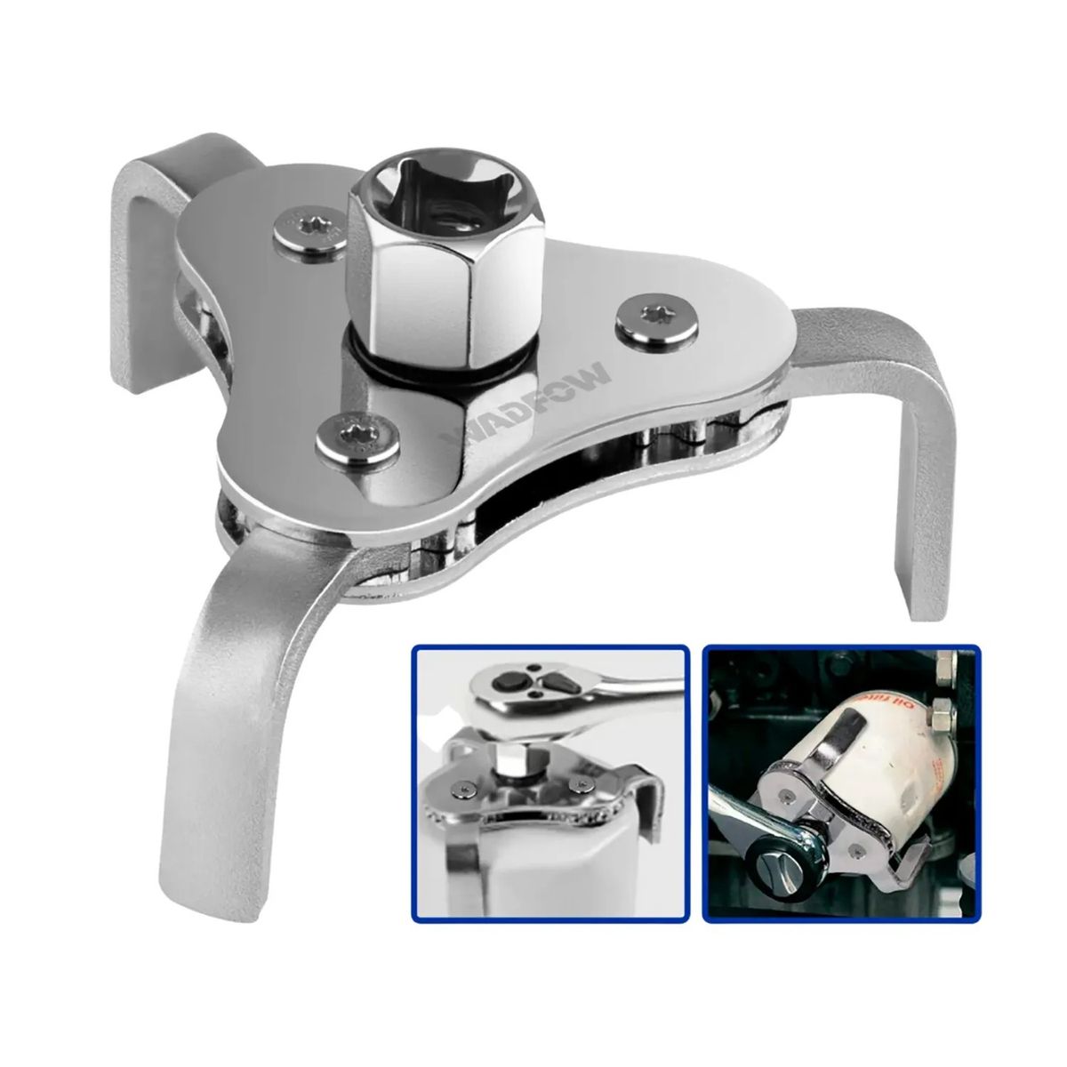 WADFOW - Llave Araña Para Filtro De Aceite 12 - 38 63-102 Mm Wadfow