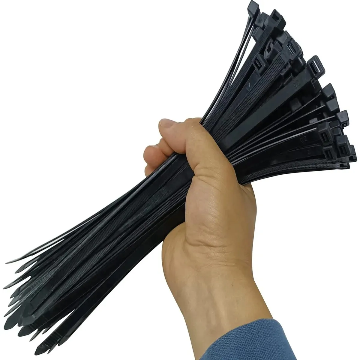 WADFOW - Set De 100 Amarras Plasticas Wadfow 7,2x400 Mm 45 Kg 4-105mm negro