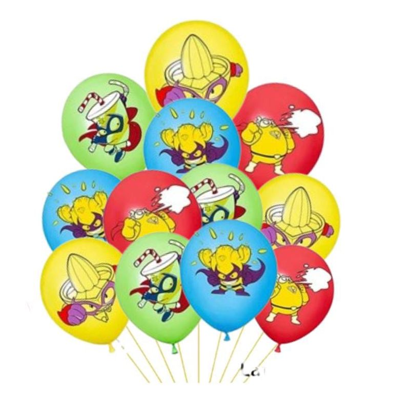 GENERICO - Set de Globos látex temática Super Zings