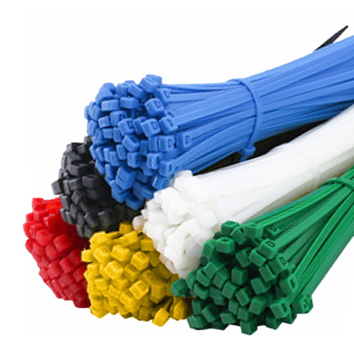 WADFOW - Set 200 Amarras Plasticas Wadfow 2,5-3,6x100-200 Mm 5 Colores