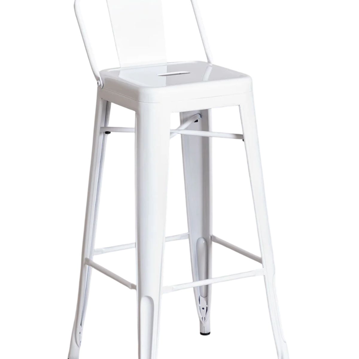 MOBOI - Taburete Tolix Clasico Blanco 66cm