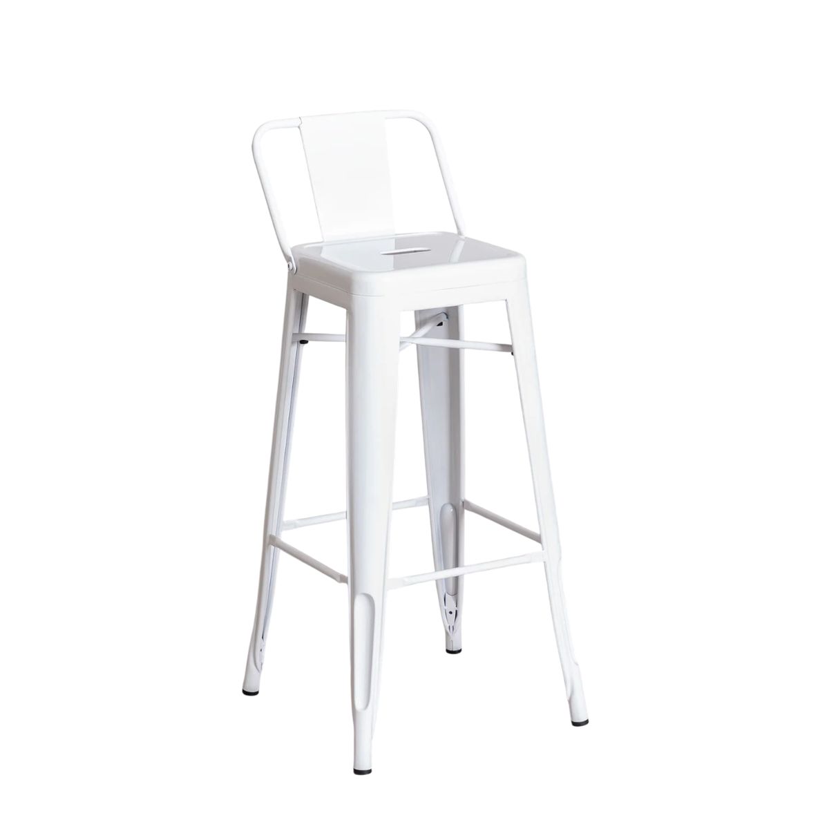 MOBOI - Taburete Tolix Clasico Blanco 66cm