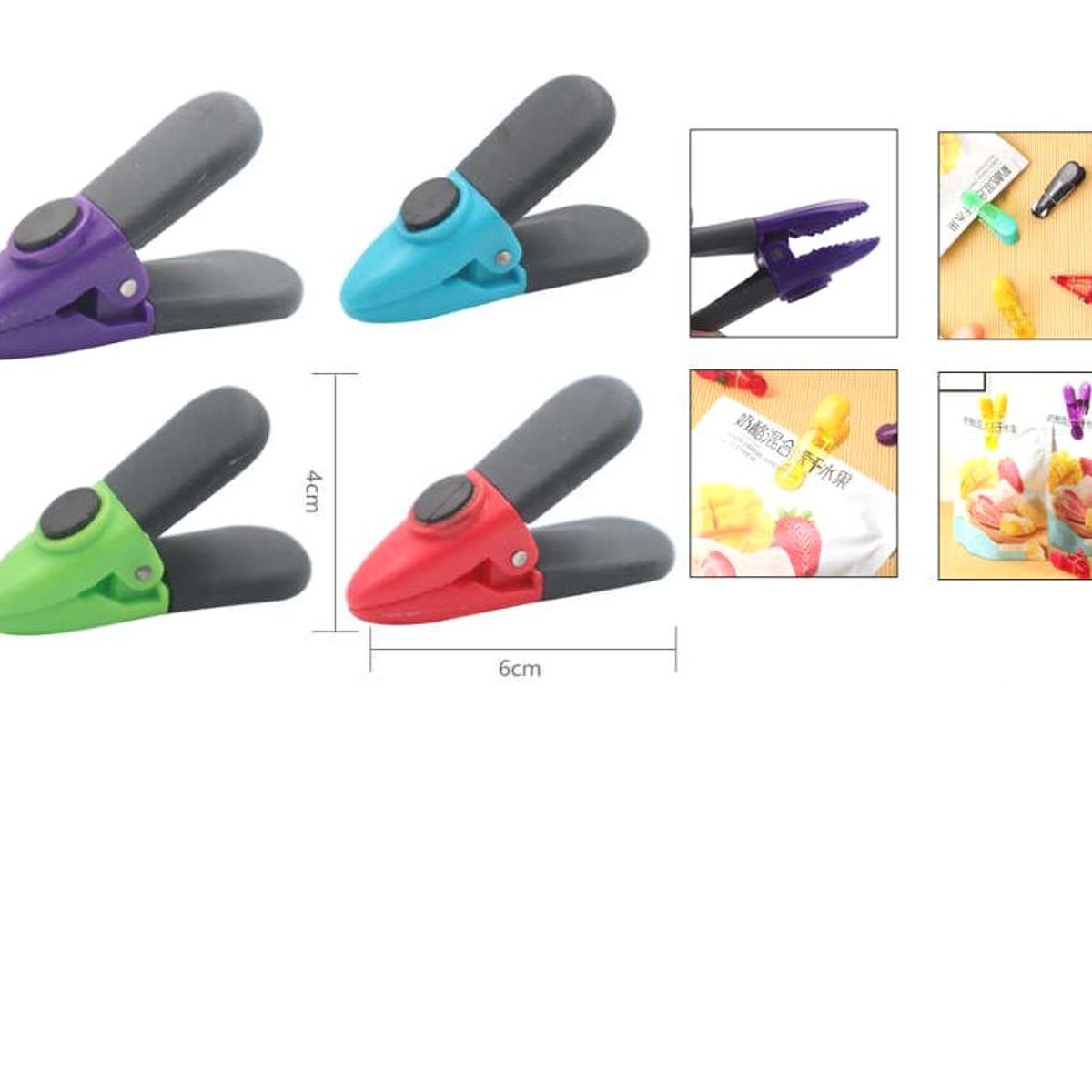 GENERICO - Set Clip de Cocina 4pcs