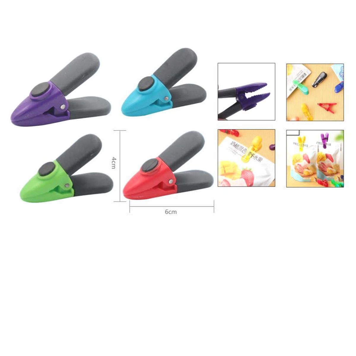 GENERICO - Set Clip de Cocina 4pcs