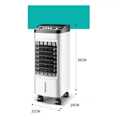 MUNDO MAGIA - Aire Acondicionado Enfriador De 6 Lt Con Ruedas 65w Compacto