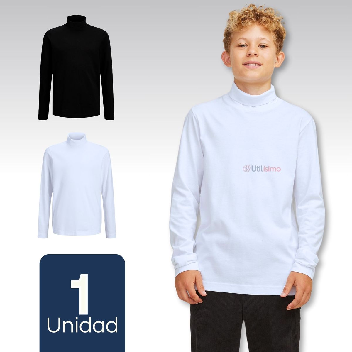 UTILISIMO - Camiseta Polera Beatle Algodón Niño Primera Capa