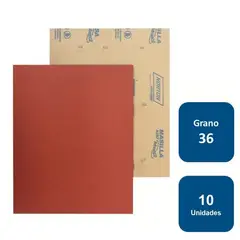 NORTON - Set 10 Lijas En Seco Madera Masilla 225x275 Mm A-257 G36
