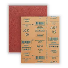 NORTON - Set 10 Lijas En Seco Madera Masilla 225x275 Mm A-257 G100