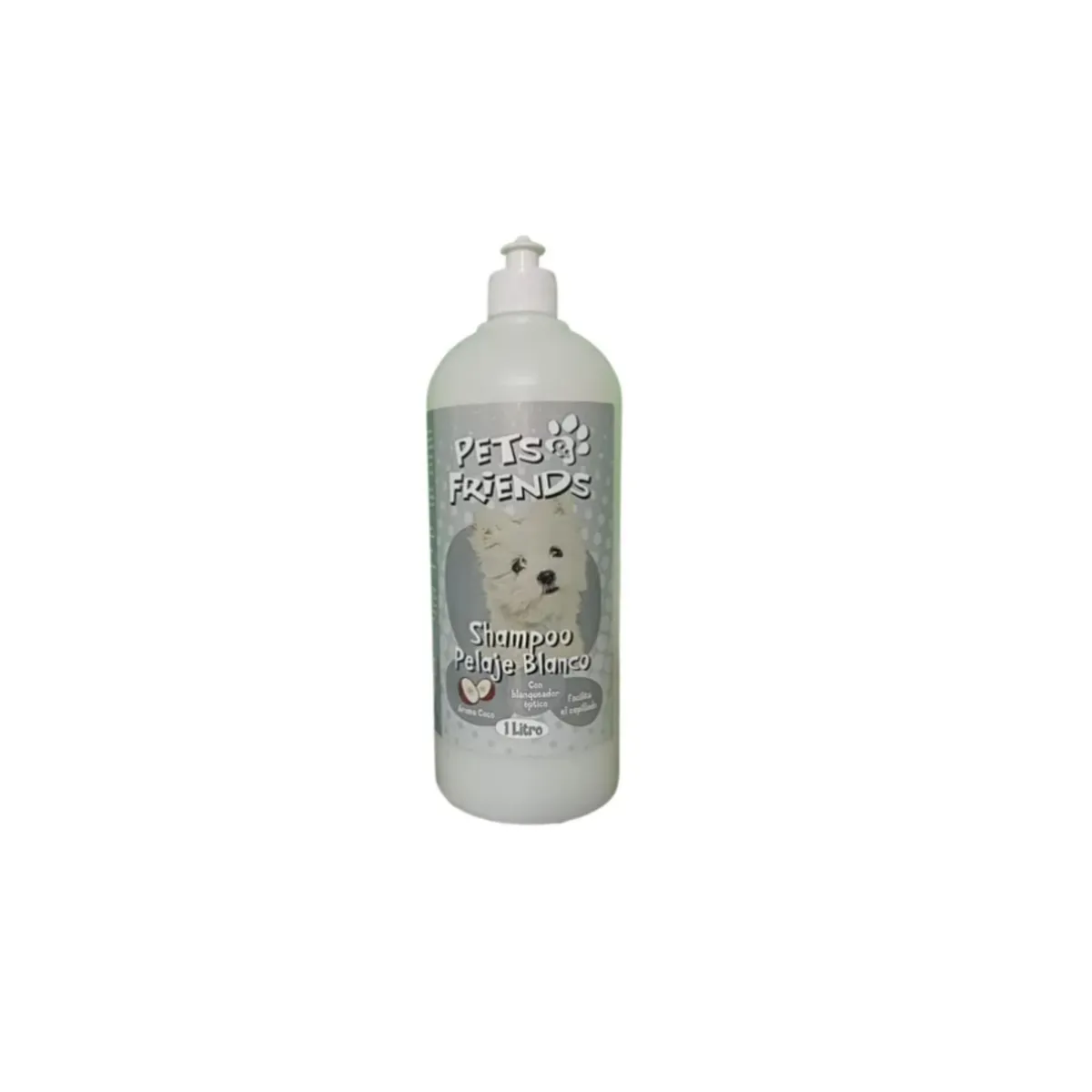 PETS AND FRIENDS - Shampoo Líquido Pelaje Blanco De 1lts Perro Pets Friends