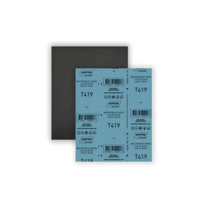 NORTON - Set 10 Lijas Al Agua Automotriz T-419 230x280 Mm Norton G60