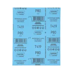 NORTON - Set 10 Lijas Al Agua Automotriz T-419 230x280 Mm G80