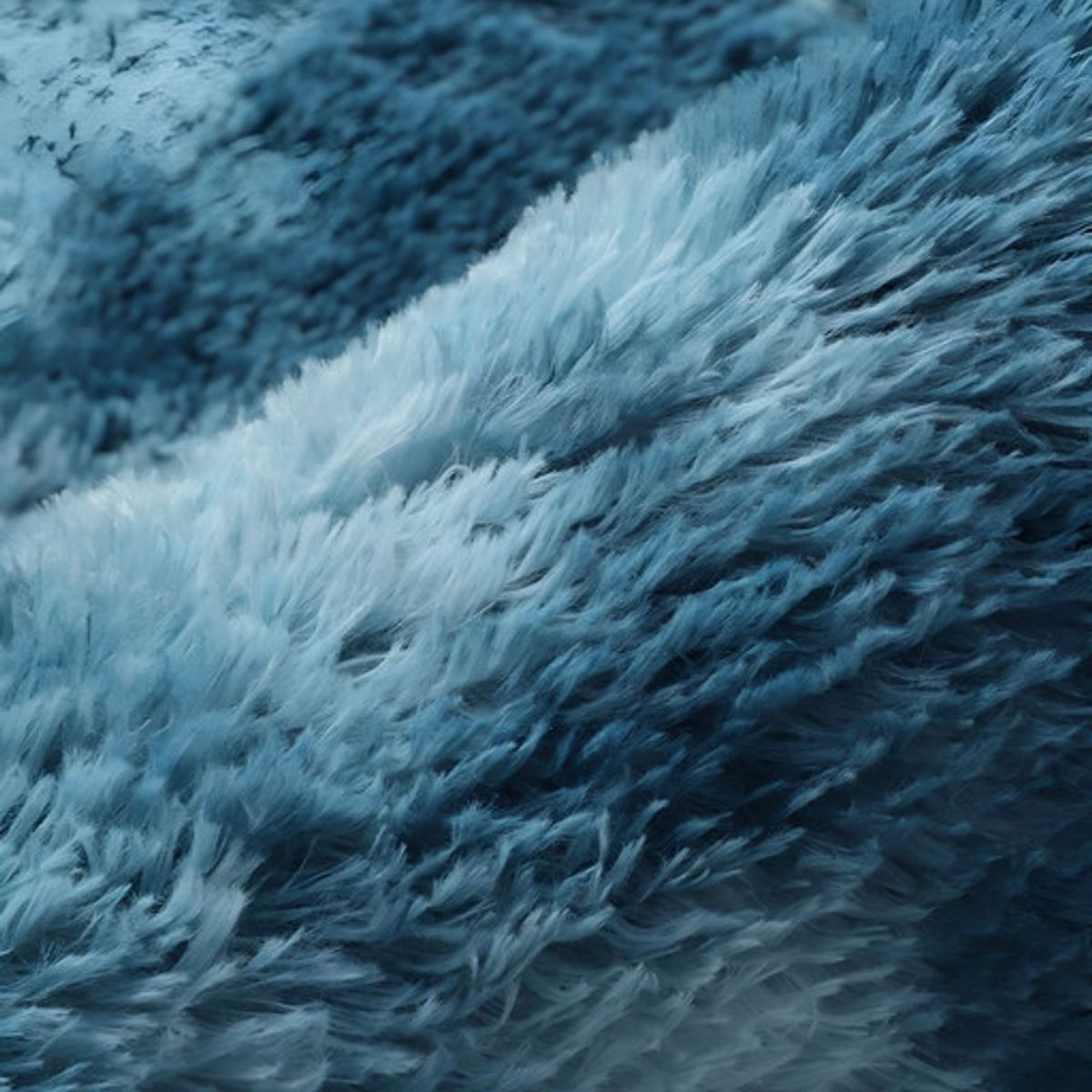 GENERICO - Alfombra Living Dormitorio Suave 180 x 200 cm Azul Jaspeado