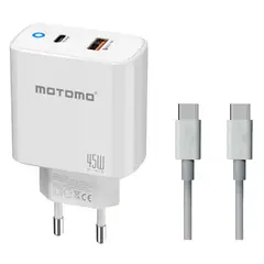 MOTOMO - Cargador Rapido Para Samsung Android 45w + Cable Sec.