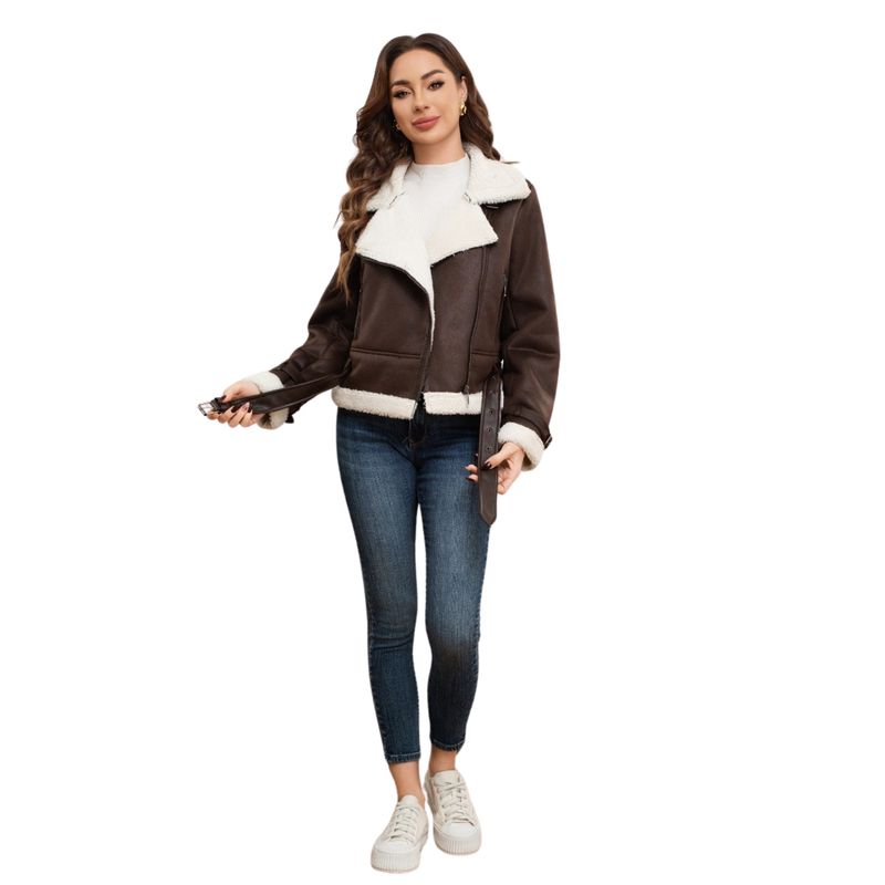 D'JOE - Chaqueta Ecocuero Aviadora Mujer Albania