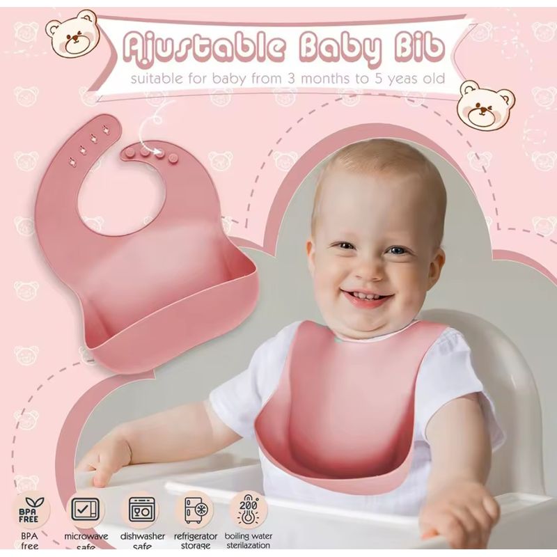 GENERICO - Juego de alimentación silicona para bebe 6 piezas 0199