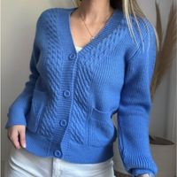 Chaleco trenzado elasticado con bolsillos