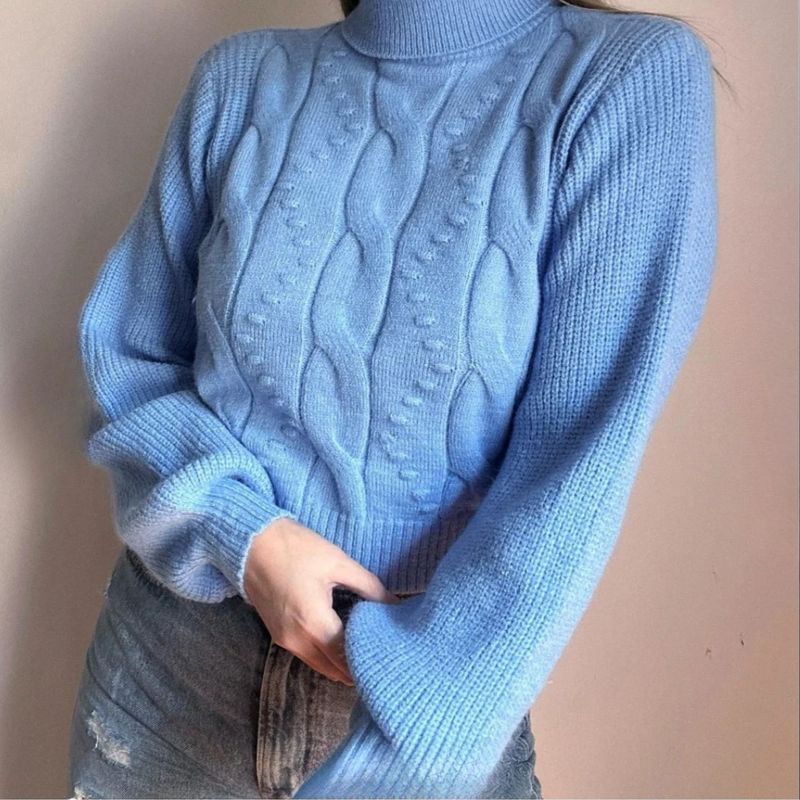 ARRAKASTA - Sweater trenzado elasticado