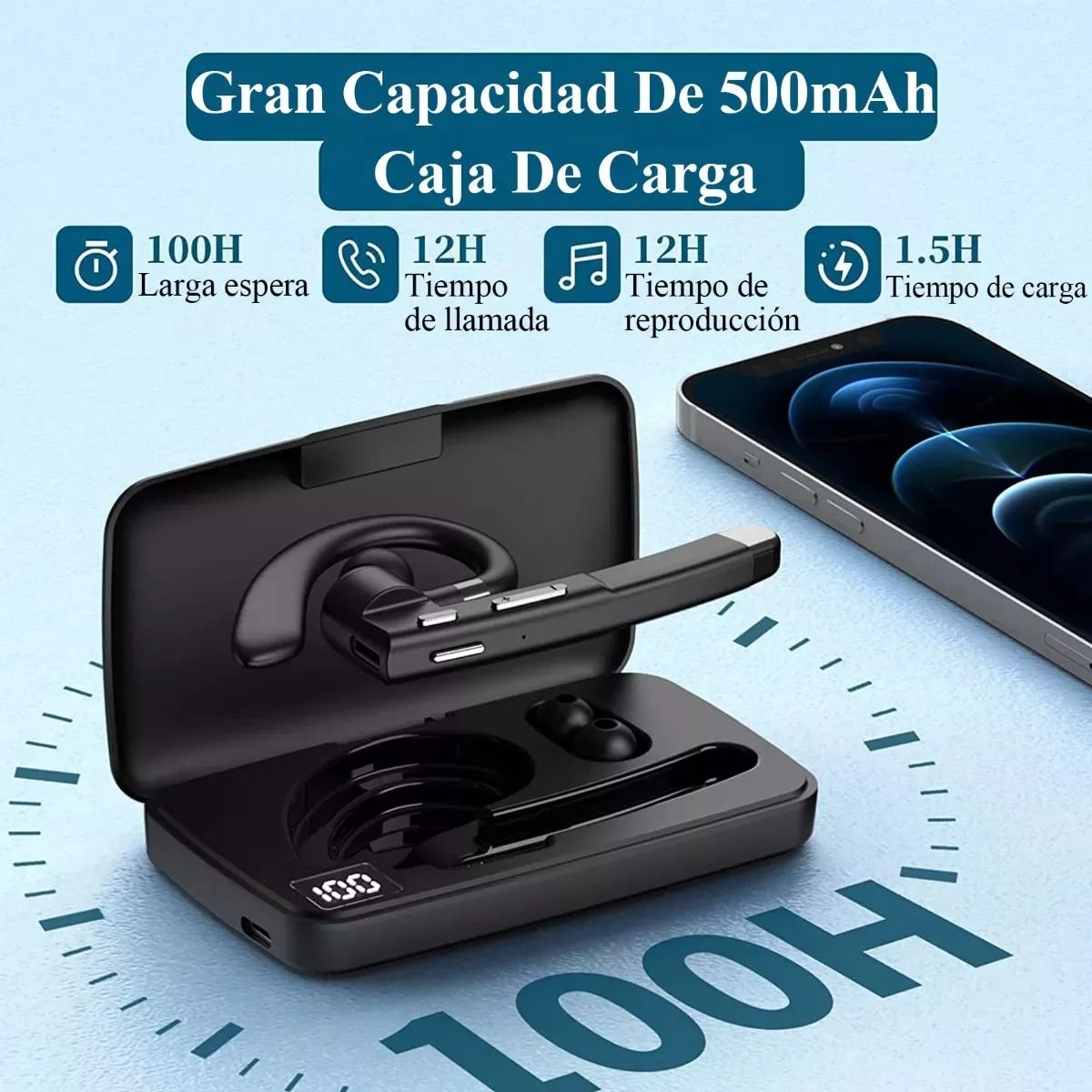 GIOIO - Audifonos in-ear inalámbrico YYK-520 negro Goodea