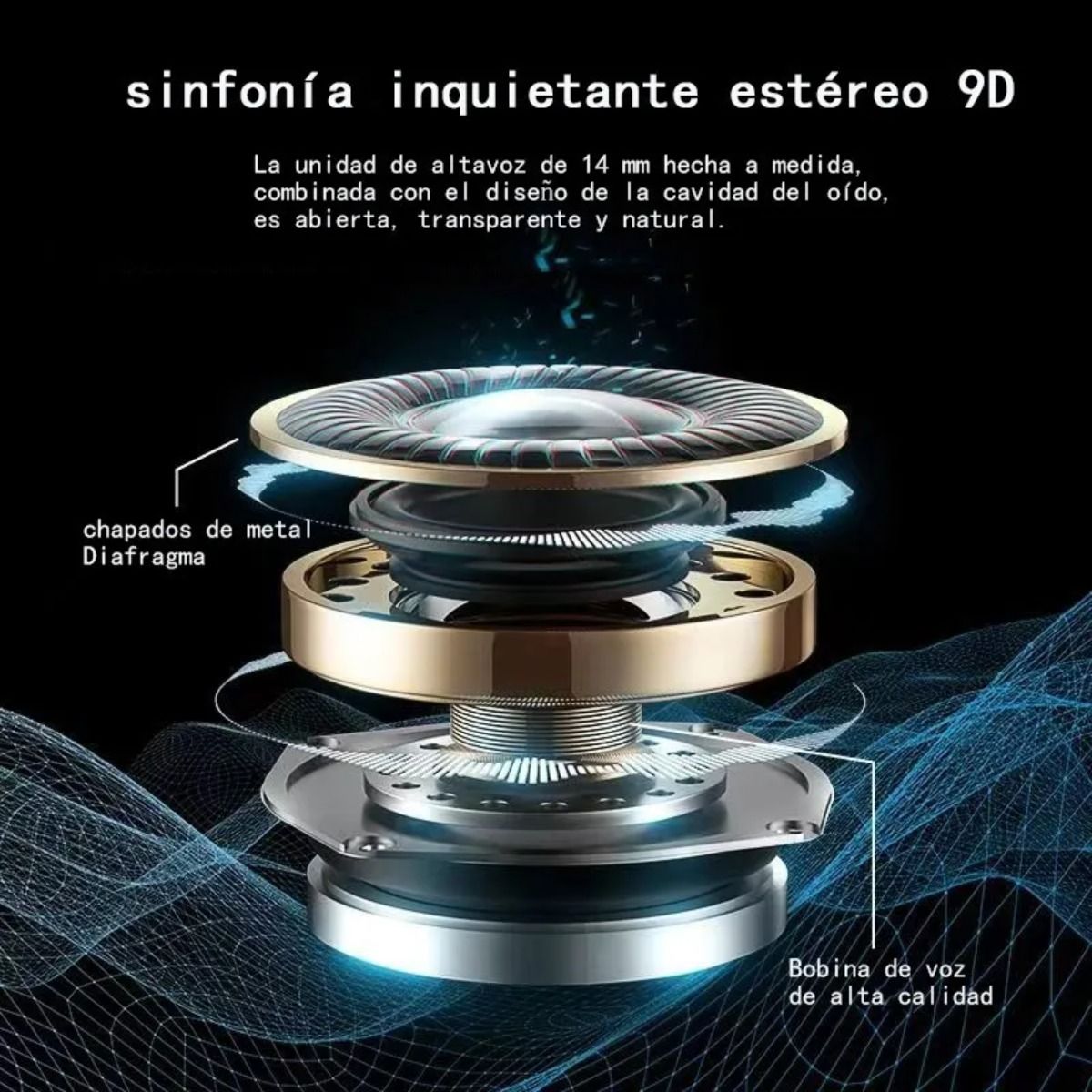 GIOIO - Audifonos Inalámbricos Deportivos Bluetooth53 Con Ganchos