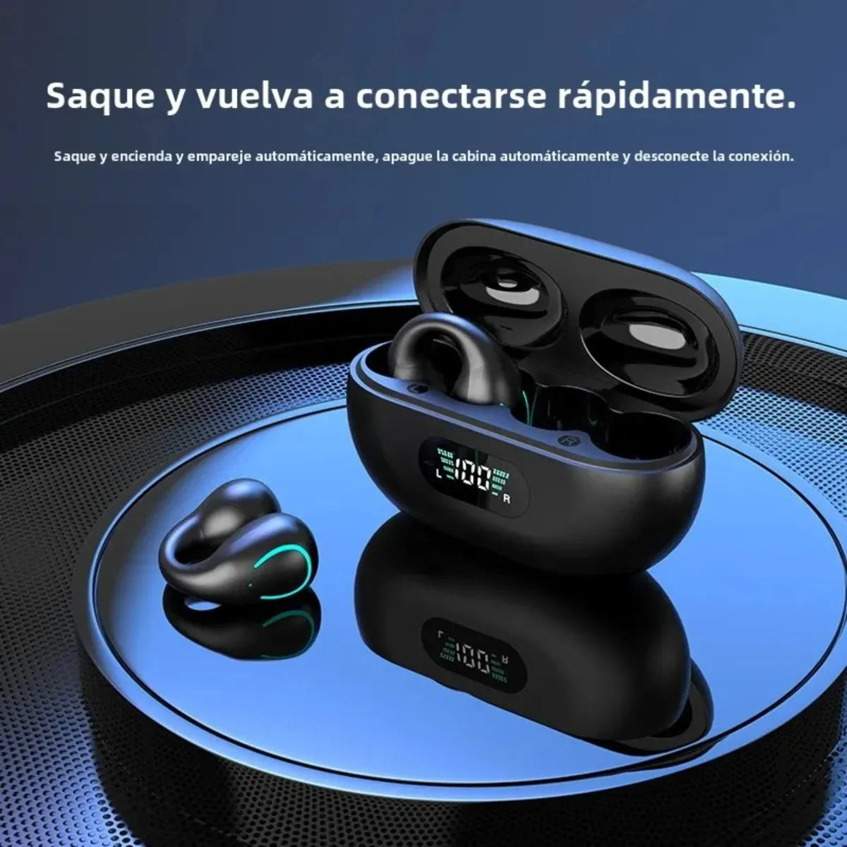 GIOIO - Audifonos Bluetooth 53 Auriculares Tipo Clip Manos Libres