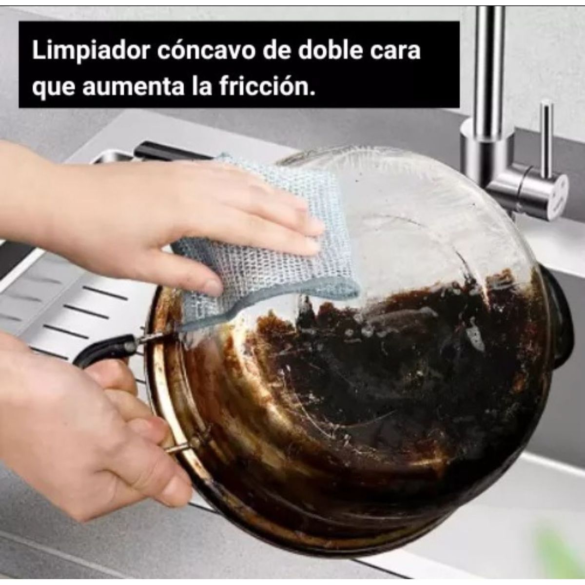 GENERICO - 5 Paños Mágicos Virutilla Cocina De Alambre Acero Paño Virutilla