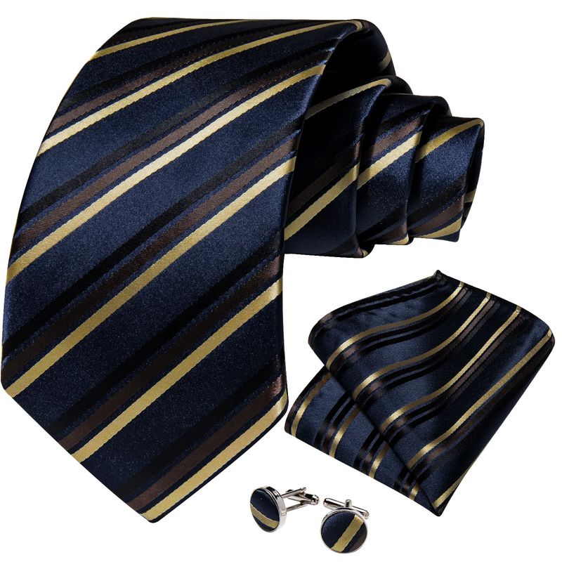 SN SONEC - Corbata Seda Hombre con paño y colleras Modelo Blue Label