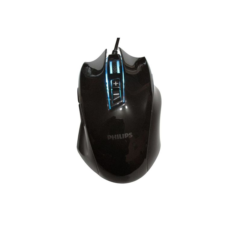 PHILIPS - Mouse para Gamers Philips G201 Full RGB 4000 DPI - 9 Botones