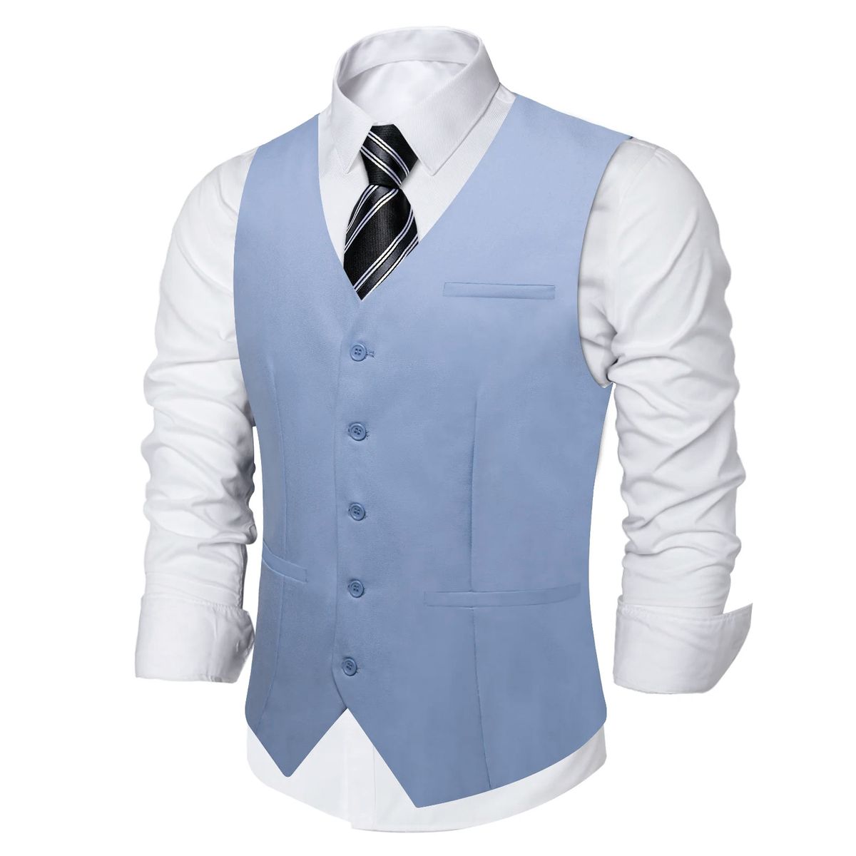 SN SONEC - Chaleco Gilet Hombre Chaqueta formal sin mangas Clasico Matrimonio