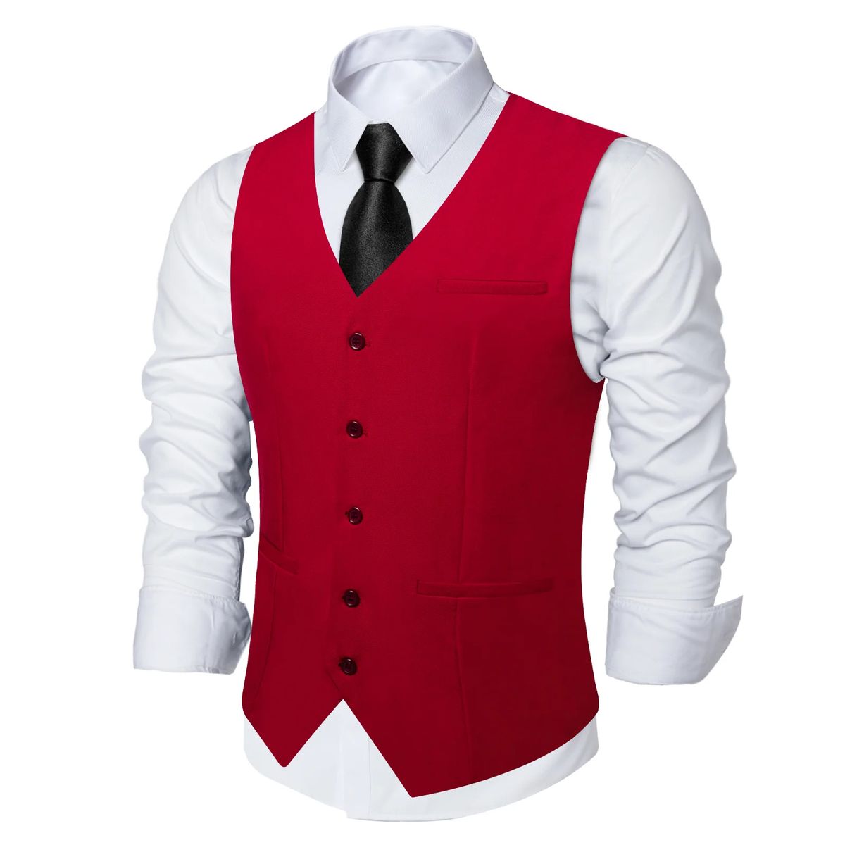 SN SONEC - Chaleco Gilet Hombre Chaqueta formal sin mangas Clasico Matrimonio