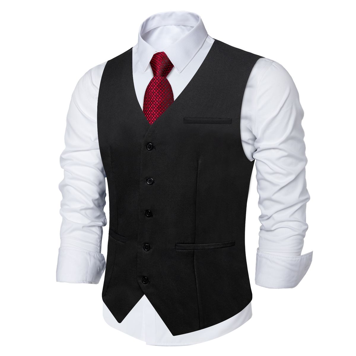 SN SONEC - Chaleco Gilet Hombre Chaqueta formal sin mangas Clasico Matrimonio