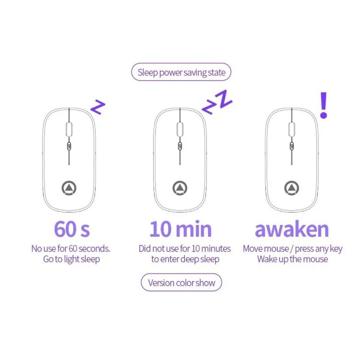 GIOIO - Mouse gamer de juego inalámbrico recargable A2