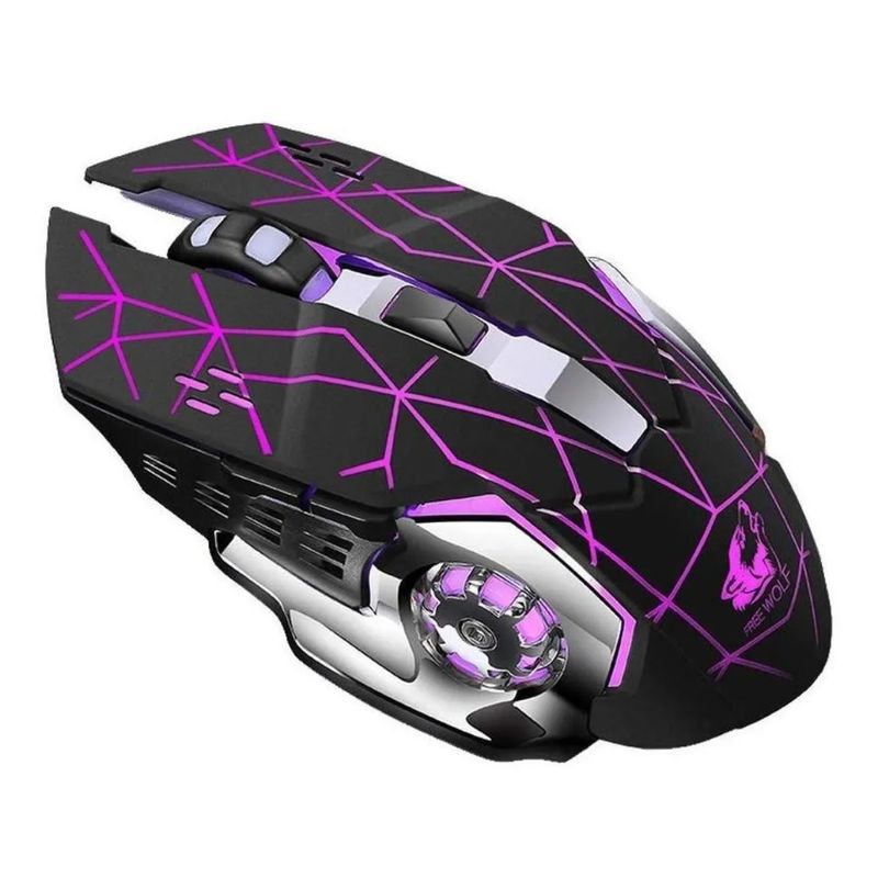 GIOIO - Mouse gamer de juego inalámbrico recargable X8 star