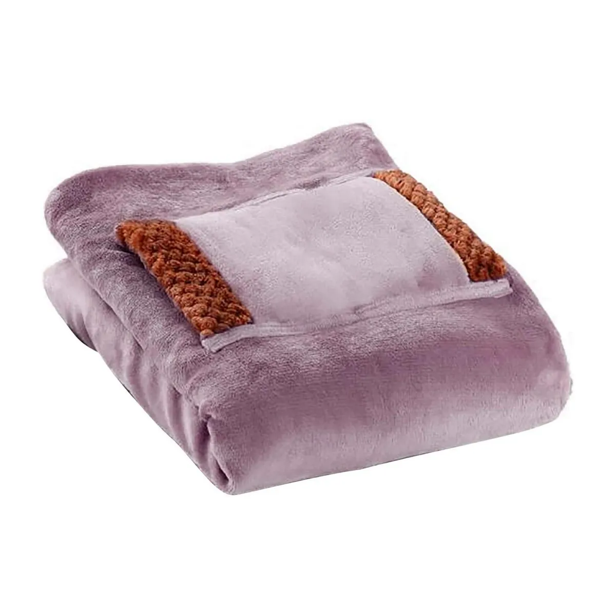 GLOBAL LATIN GROUP - Manta Térmica Eléctrica Usb Con Sherpa 80x60 - Rosa