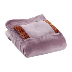 GLOBAL LATIN GROUP - Manta Térmica Eléctrica Usb Con Sherpa 80x60 - Rosa - 1 plaza